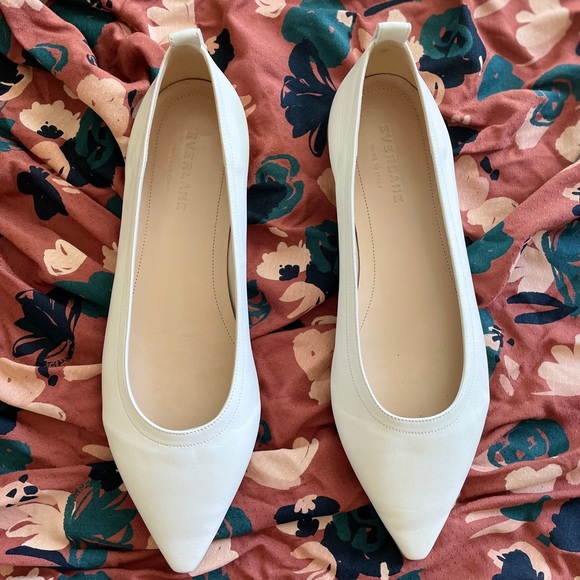 Everlane Shoes - Everlane Italian Leather Pointed-Toe Flats